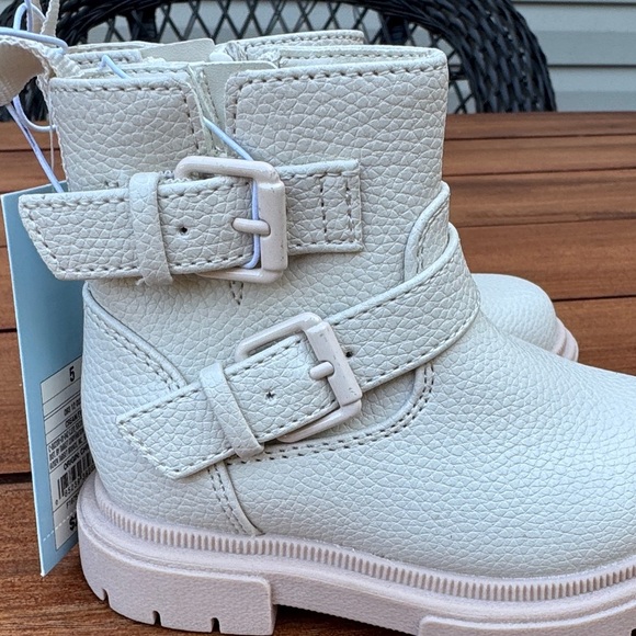 Cat & Jack Evie Buckle Moto Boots Size 5 NWT - Picture 6 of 7